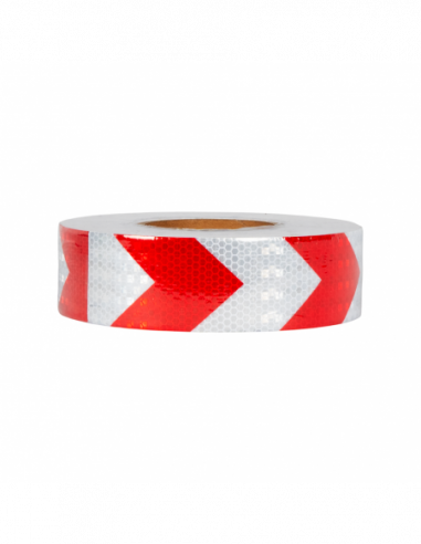 CINTA REFLECTIVA ROJO DIRECCIONAL 50M