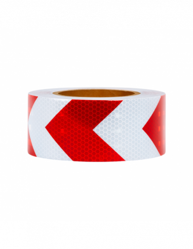 CINTA REFLECTIVA ROJO DIRECCIONAL 25M