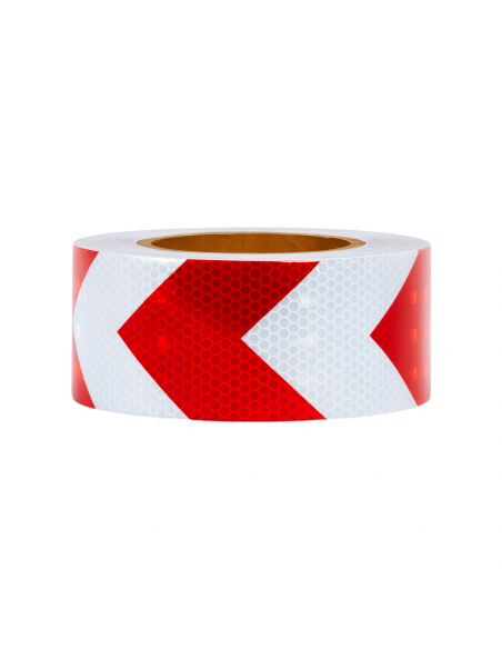CINTA REFLECTIVA ROJO DIRECCIONAL 25M