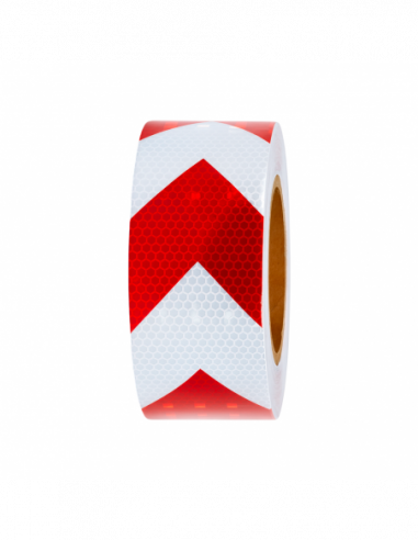 CINTA REFLECTIVA ROJO DIRECCIONAL 25M