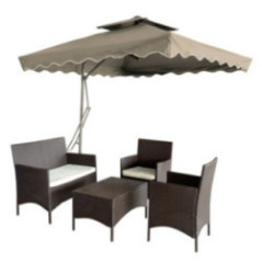 SOMBRILLA CUADRADA CON PEDESTAL JU-237