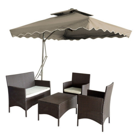 SOMBRILLA CUADRADA CON PEDESTAL JU-237