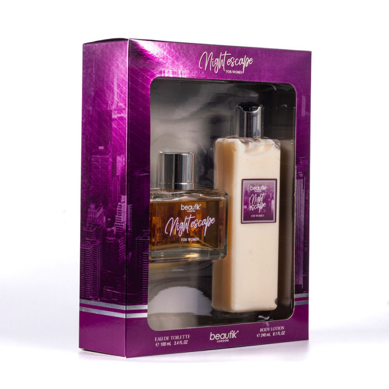 SET NIGHT ESCAPE EAU DE TOILETTE + LOCION CORPORAL PARA MUJER