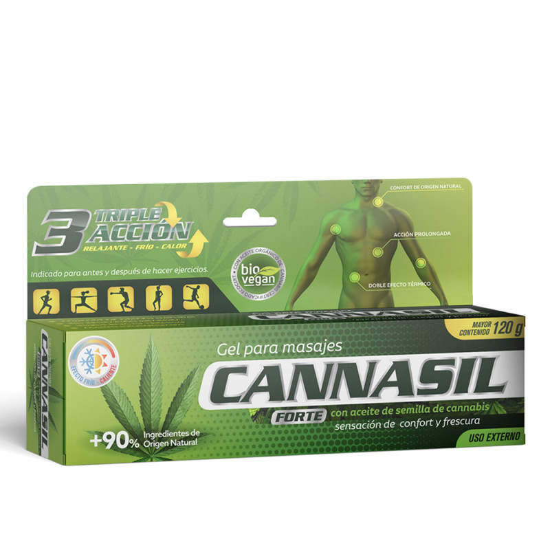 GEL PARA MASAJES CANNASIL FORTE 120G
