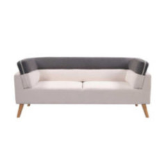 SOFA DE 3 PUESTOS PATAS DE MADERA