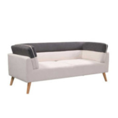 SOFA DE 3 PUESTOS PATAS DE MADERA