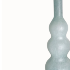 JARRON SILK CURVAS 75CM VERDE