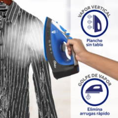 PLANCHA VAPOR VERT 1500W 250ML AZUL