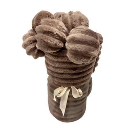 COBIJA ACANALADA CAFÉ CLARO