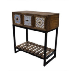 ESTANTE METAL MADERA 3 CAJON G993-3