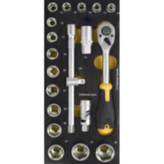 SET DADOS Y RATCHA MANDO 1/2" 20PC