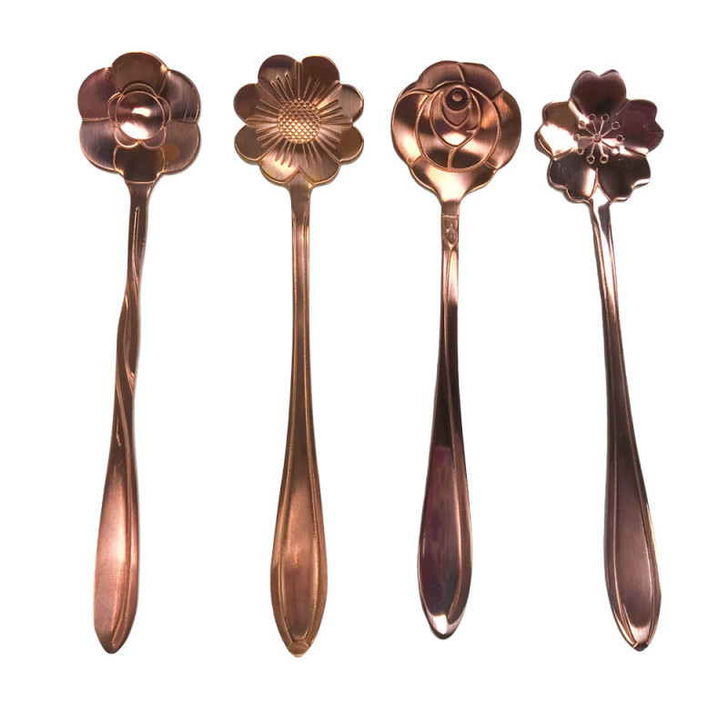 SET CUCHARAS POSTRE ROSEE HFSNTZ-1 FLOR