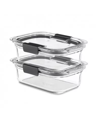 ITN - Set x 4 contenedores herméticos de vidrio con tapa en acero