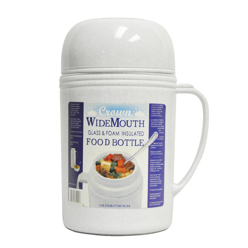 TERMO LONCHERA 0.5L ANCHO RAZ05 BLANCO