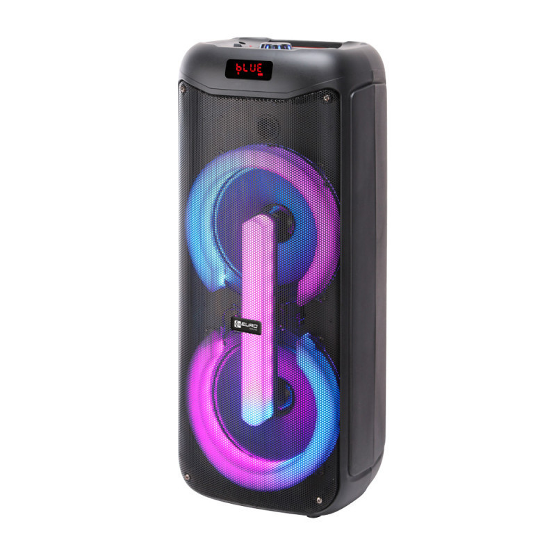 PARLANTE ES-6008 2x8" USB.BT.SD.AUX.BAT