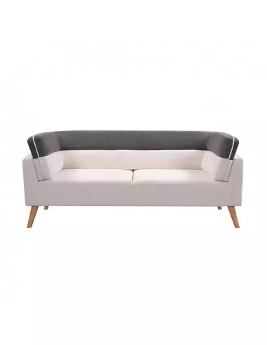 SOFA DE 3 PUESTOS PATAS DE MADERA