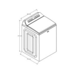 LAVADORA C.SUPER 28KG 7MWTW7120LW BLANCA