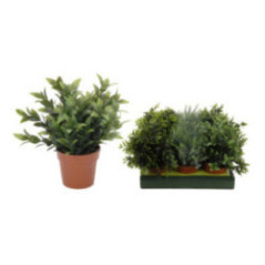 PLANTA ARTIFICIAL EN MACETA TERRACOTA