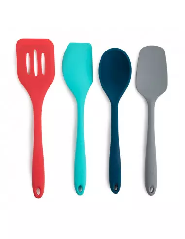 SET DE 4 UTENSILIOS BÁSICOS ANTIMICROBIANOS