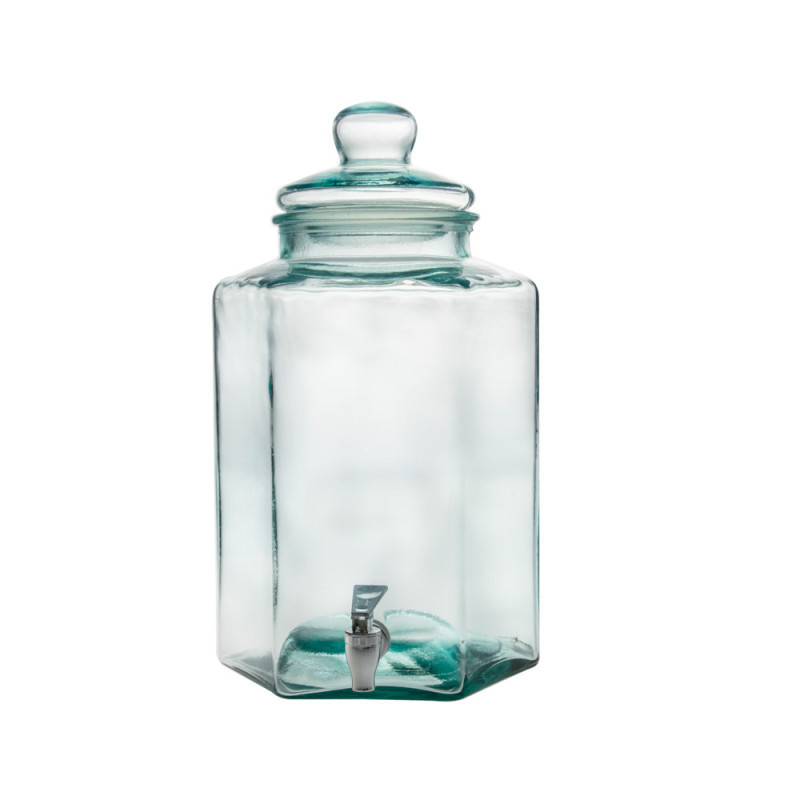 DISPENSADOR HEXAGONAL 45CM TRANSPARENTE