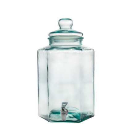 DISPENSADOR HEXAGONAL 45CM TRANSPARENTE