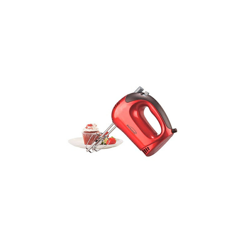 BATIDORA DE MANO ELECTRICA HM-46 ROJA