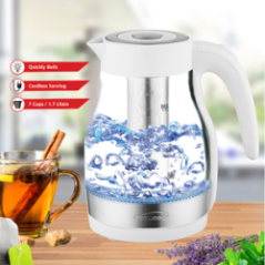 HERVIDOR ELEC. C/INFUSOR1.7L BL KT-1962W