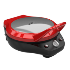 GRILL+PLANCHA PIZZA 30CM TS-124R ROJO