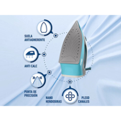 PLANCHA A VAPOR 1250W CELESTE ANTIADH
