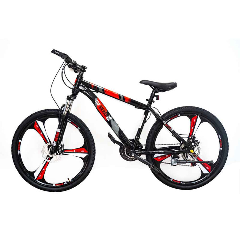 BICICLETA ARO 26" COLOR ROJO CON NEGRO