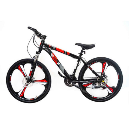 BICICLETA ARO 26" COLOR ROJO CON NEGRO