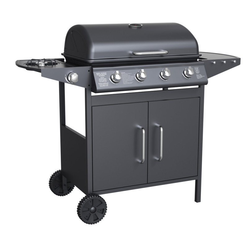 PARRILLA A GAS COLOR NEGRO 4 QUEMADORES PARRILLA A GAS COLOR NEGRO 4 QUEMADORES