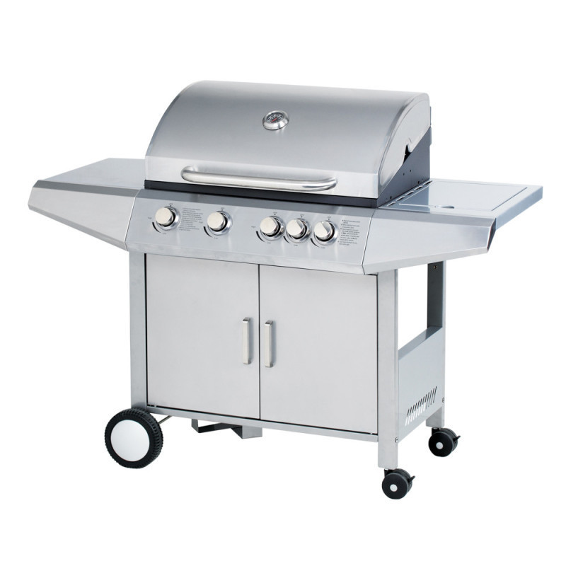 PARRILLA A GAS COLOR SILVER 5 QUEMADORES PARRILLA A GAS COLOR SILVER 5 QUEMADORES