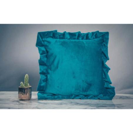 COJIN VELVET ROYAL AQUA 45X45
