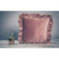 COJIN VELVET ROYAL ROSA 45X45