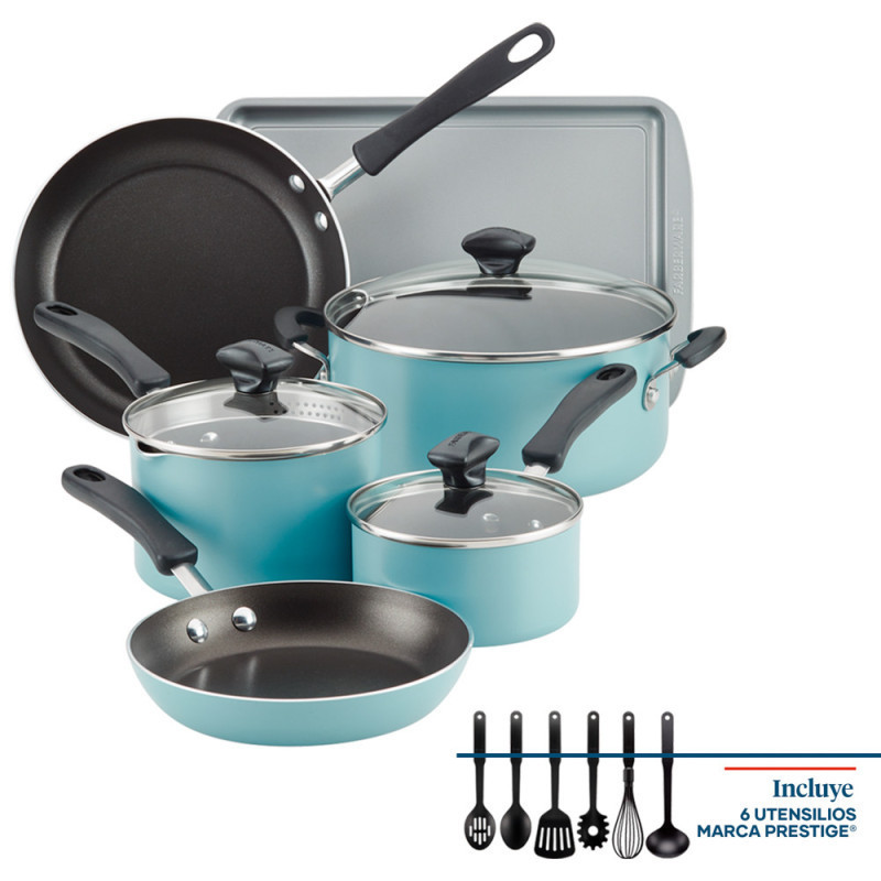 JUEGO DE OLLAS 15 PIEZAS FABERWARE COOKSTART