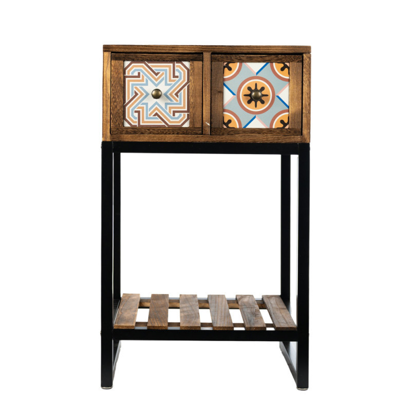 ESTANTE METAL MADERA 2 CAJON G993-2 ESTANTE METAL MADERA 2 CAJON G993-2