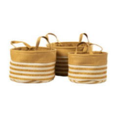 BOLSAS TELA SET 3 CANASTOS ORGANIZADORES 19047-1