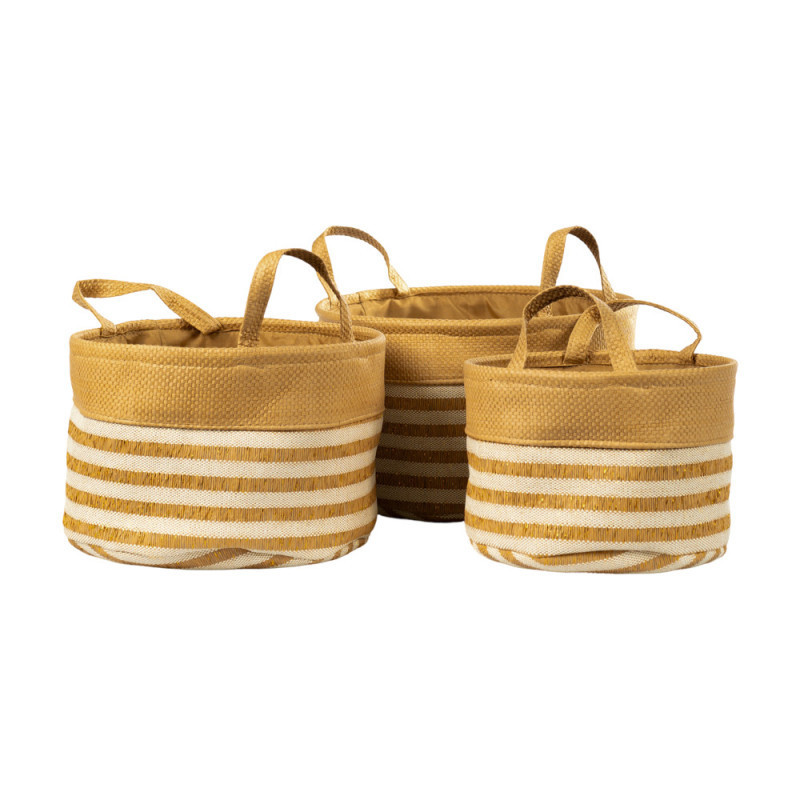 BOLSAS TELA SET 3 CANASTOS ORGANIZADORES 19047-1