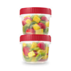 SET 3 RECIPIENTES 2.1TZ TAPA ROJA