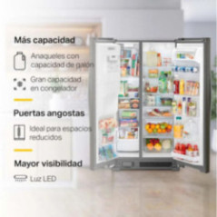 REFRIGERADORA SIDE BY SIDE 694L WD5720Z SILVER