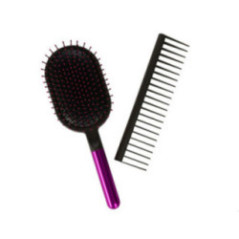 CEPILLO Y PEINE H&L 25 MORADO