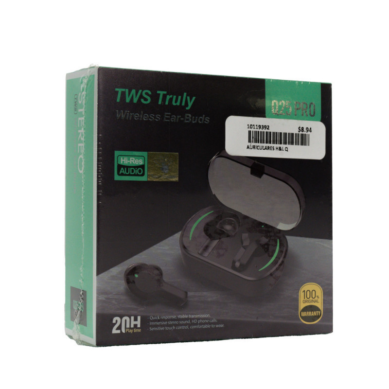 AURICULARES H&L Q25 PRO NEGRO