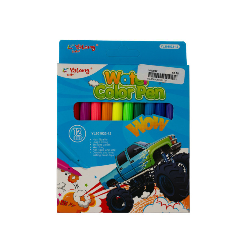 MARCADORES 12 COLORES JQAE-108