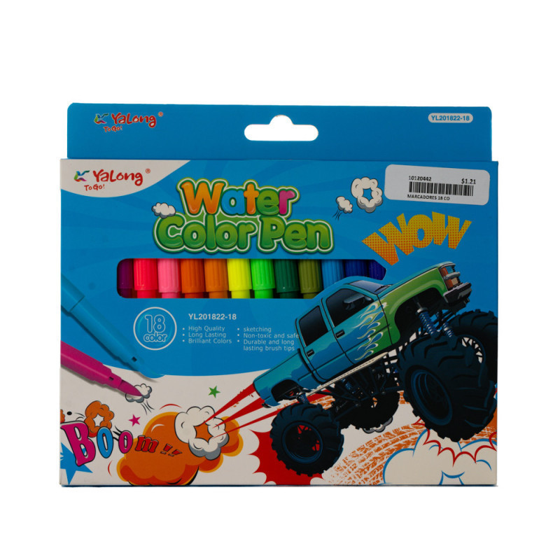 MARCADORES 18 COLORES JQAE-109