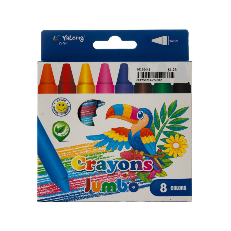 CRAYONES 8 COLORES JQAE-110