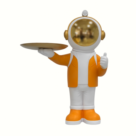 ESCULTURA ASTRONAUTA BANDEJA JQAE-017
