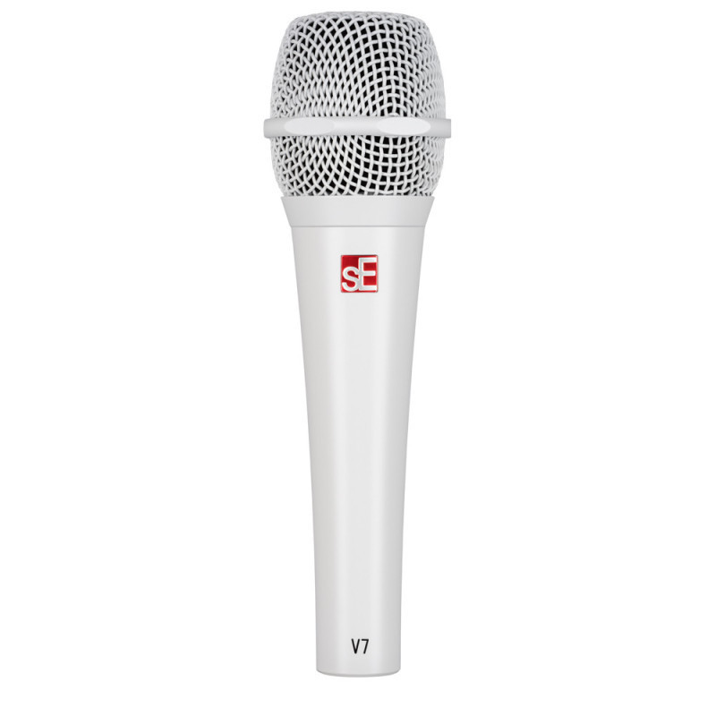 MICROFONO DINÁMICO DE MANO V7 BLANCO