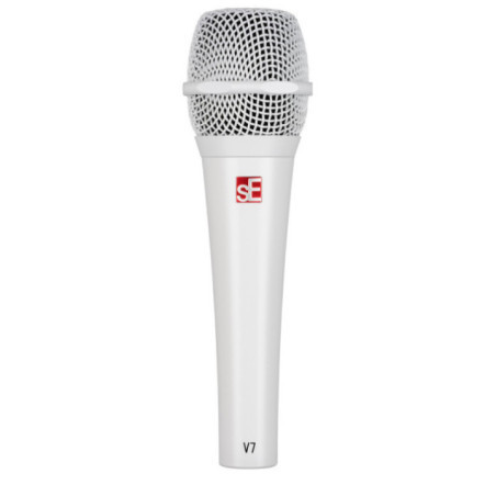 MICROFONO DINÁMICO DE MANO V7 BLANCO