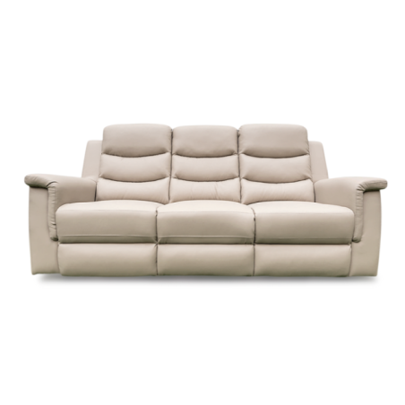 RECLINABLE 3PUESTOS CON  CONSOLA BEIGE